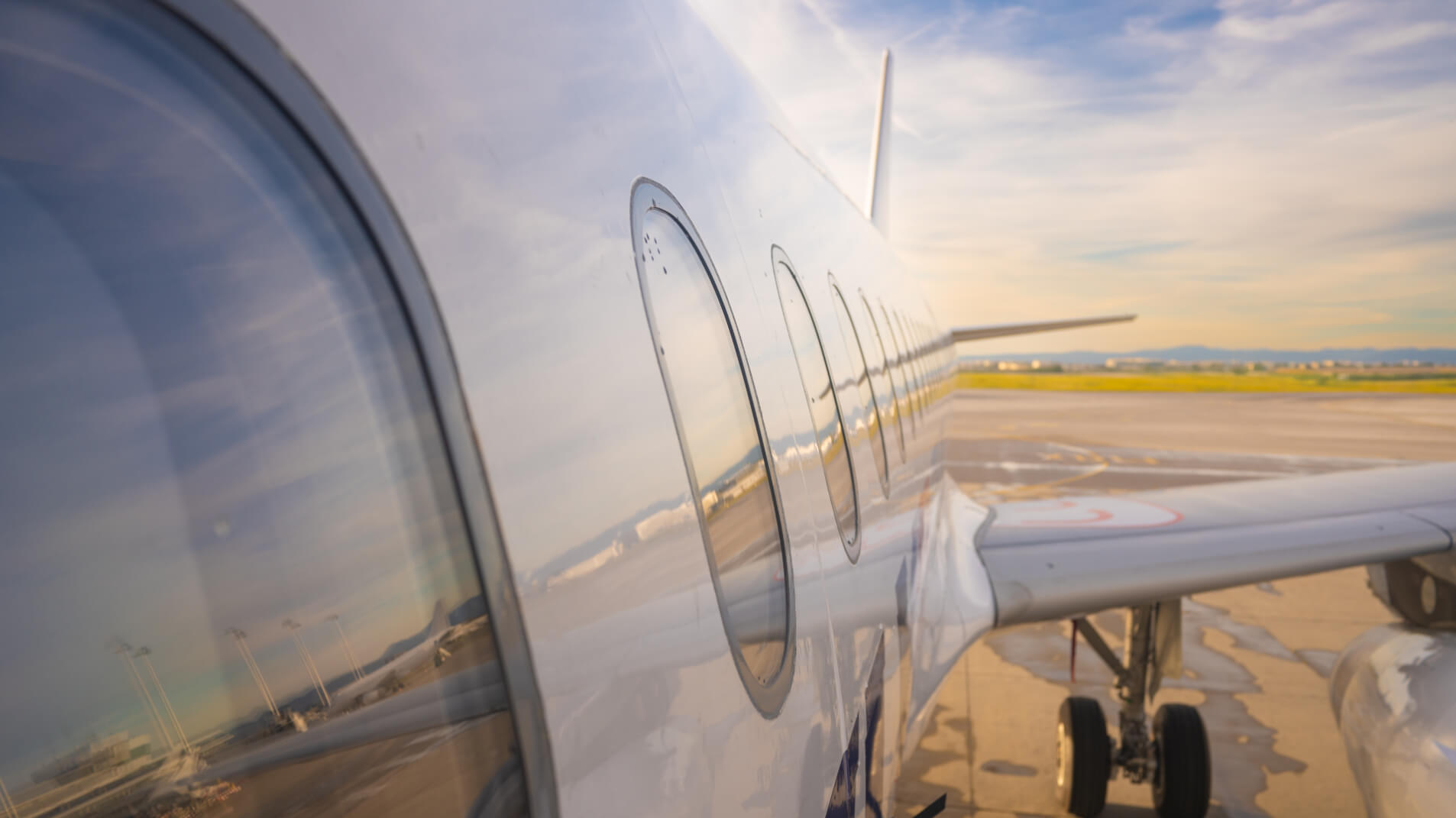 plane ready for takeoff